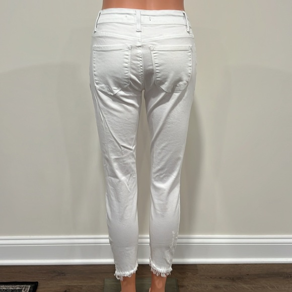 KanCan Brianna White Mid Rise Ankle Skinny Jeans Size 5/26 - Picture 7 of 11